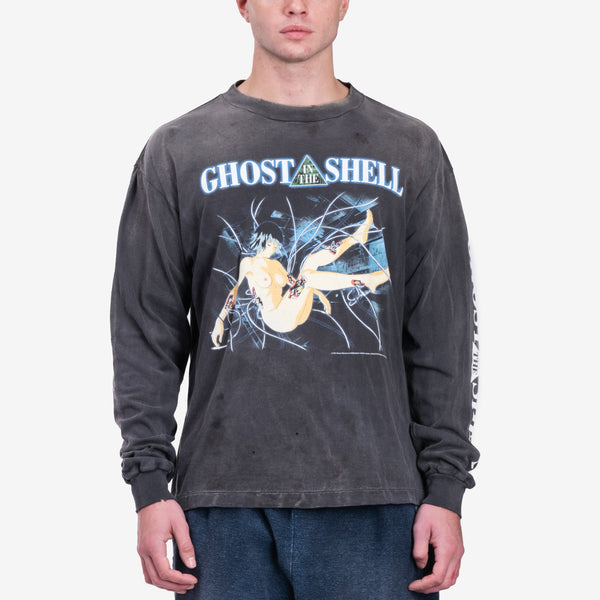 Mens Saint Mxxxxxx ILYA Ghost in the Shell T-Shirt in Black