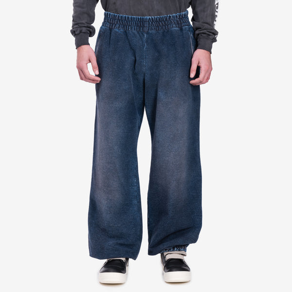 Palm Angels Mens Monogram Series Washed Sweatpants in Black