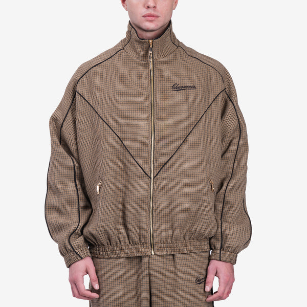 Mens Willy Chavarria Ruff Rider Track Jacket in Gold