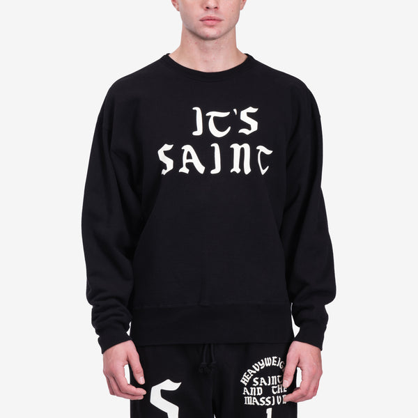 Saint Mxxxxxx Mens Its Saint Sweatshirt in Black