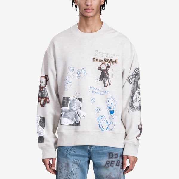 Mens Dom Rebel Stuffy Sweatshirt in Ivory