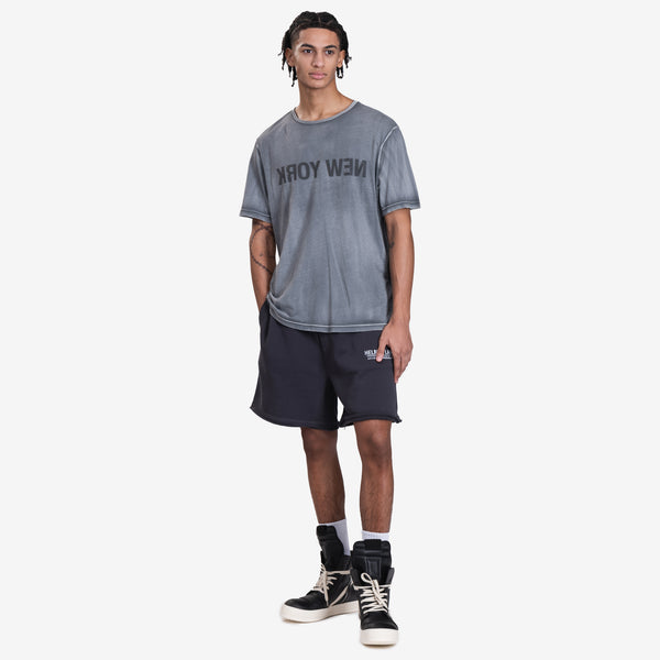 Helmut Lang Mens New York Garment T-Shirt in Gunmetal