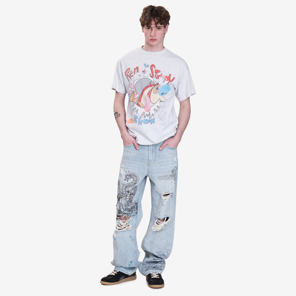 Earthling VIP Nickelodeon Vintage Ren and Stimpy Cartoon T-Shirt