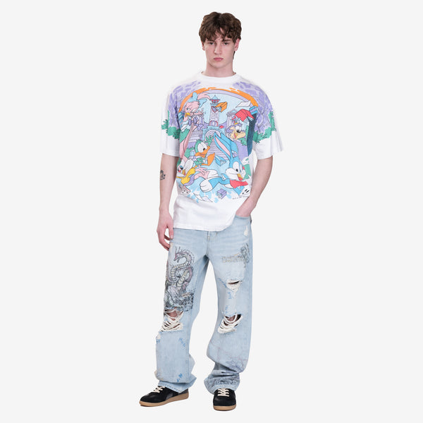 Vintage 1993 Acme Tiny Toons T-Shirt - Cartoon Tee Freeze Tag