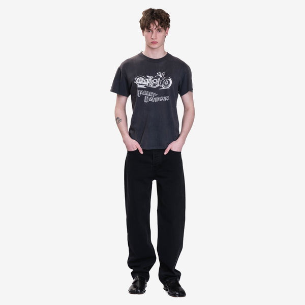Earthling VIP Mens Harley Davidson Vintage T-Shirt in Black