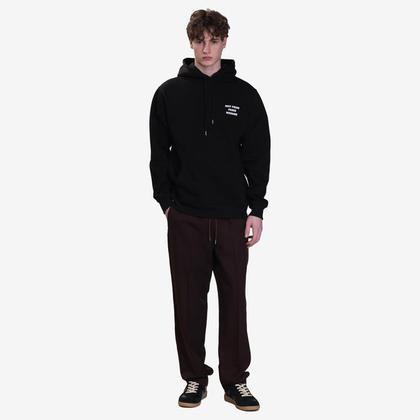 Drôle de Monsieur Mens Le Hoodie Slogan in Black