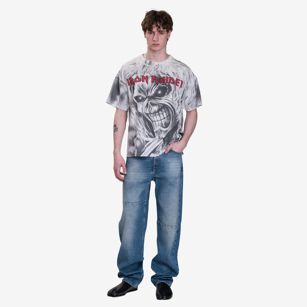 Earthling VIP Mens Iron Maiden Vintage T-Shirt in White