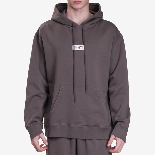 Maison Margiela MM6 Mens Numeric Patch Hoodie in Brown