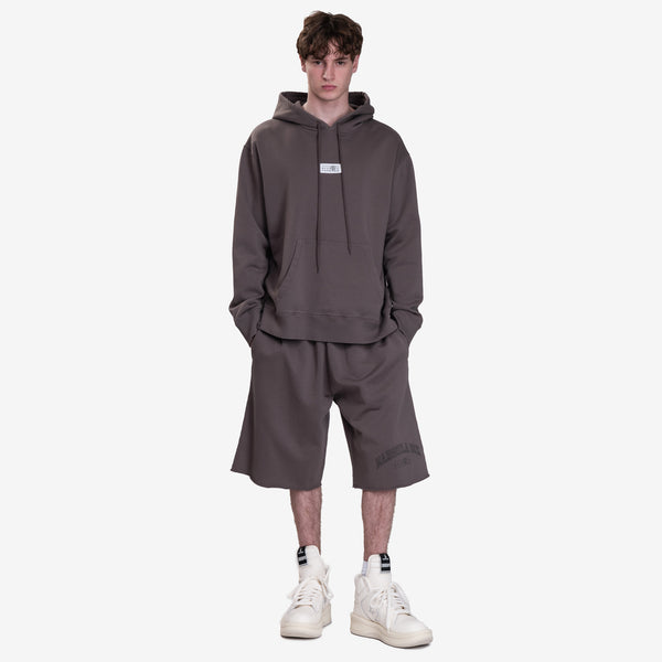 Maison Margiela MM6 Mens Numeric Patch Hoodie in Brown
