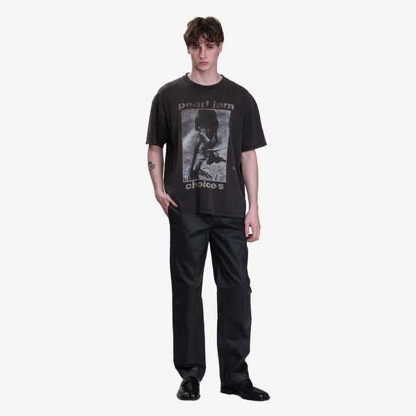 Earthling VIP Mens Pearl Jam 2 Vintage T-Shirt in Black