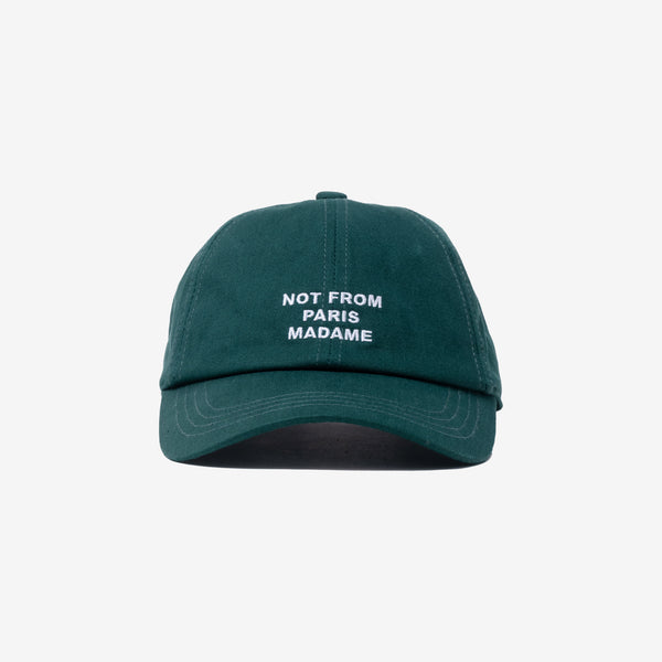Unisex Drôle de Monsieur La Casquette Slogan in Dark Green