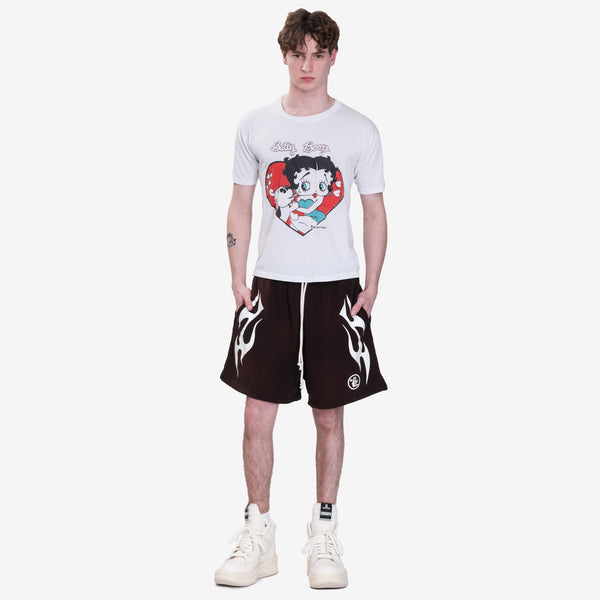 Earthling VIP Mens Betty Boop 2 Vintage T-Shirt in White