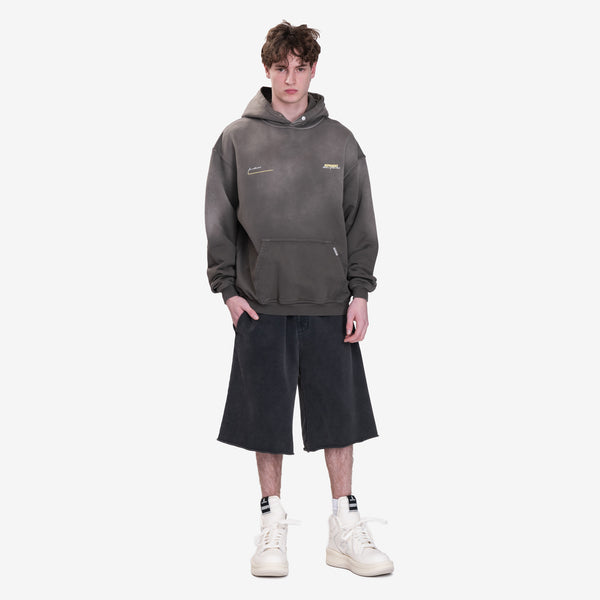 Mens Represent Clo Patron of the Club Hoodie in Washed Olive