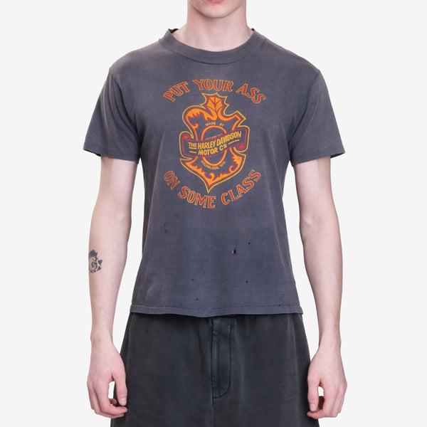 Earthling VIP Mens Harley Davidson 2 Vintage T-Shirt in Black