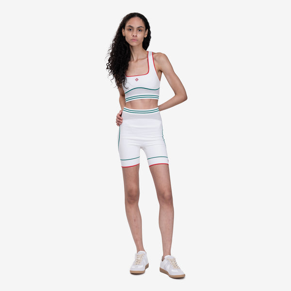Womens Casablanca Paris Sports Bra in Off White