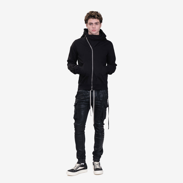 Mens Rick Owens DRKSHDW Hollywood Mountain Zip Hoody in Black