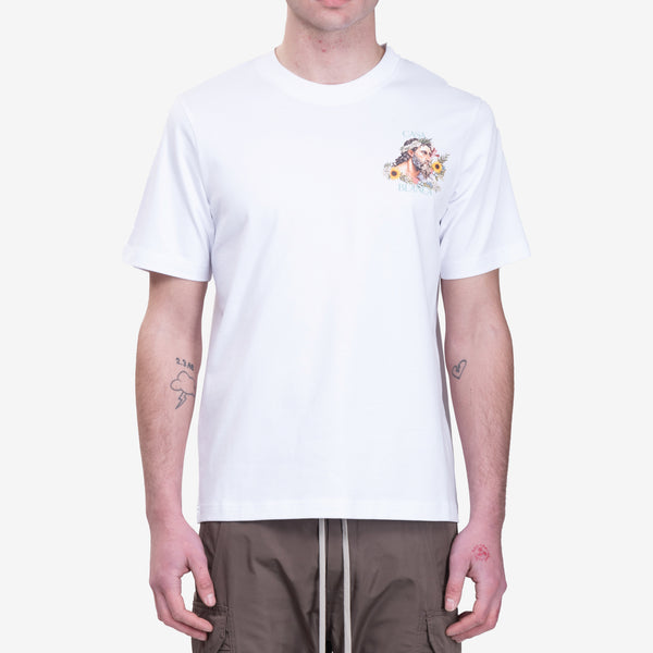 Mens Casablanca Paris Celebration du Sport T-Shirt in White