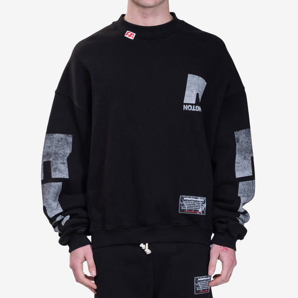RRR123 Rivington Roi Rebis Mens Heritage Sweatshirt in Black