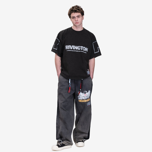 Mens RRR123 Rivington Roi Rebis - His Own CVA T-Shirt in Black