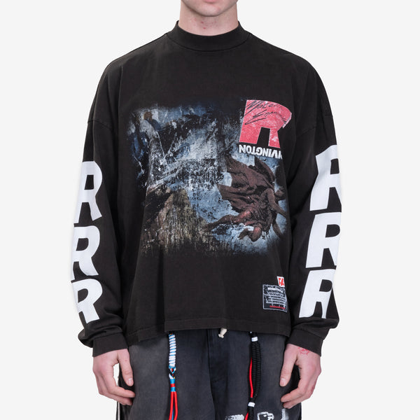 Mens RRR123 Rivington Roi Rebis - It Was Written LS T-Shirt in Black