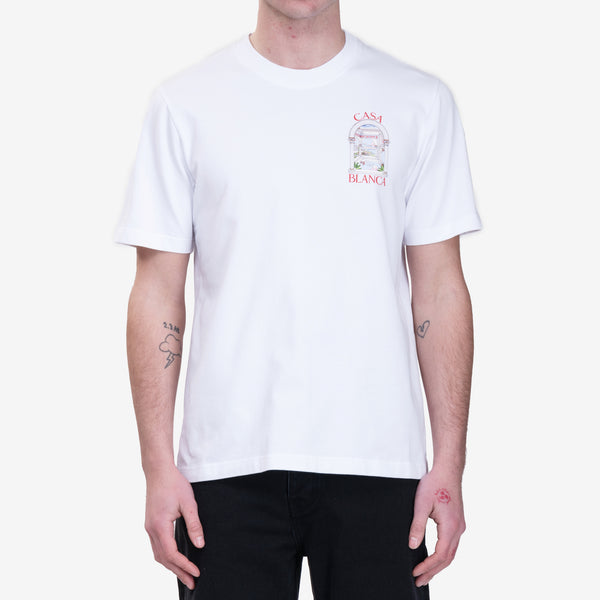 Mens Casablanca Paris - Le Passage T-Shirt in White