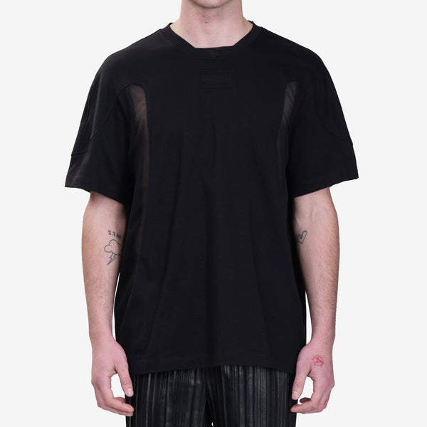 Mens Helmut Lang Sport Seam T-Shirt in Black