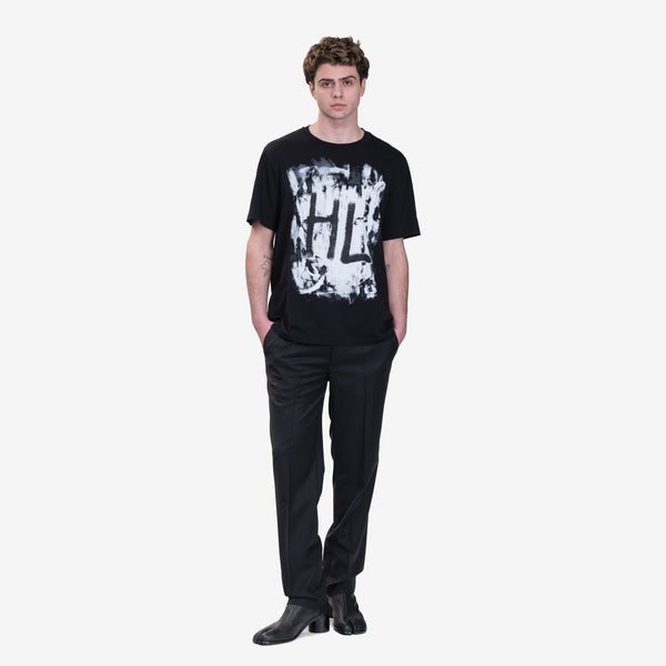 Mens Helmut Lang Scribble T-Shirt in Black