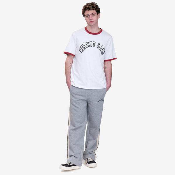 Mens Helmut Lang HL Prep Ringer T-Shirt in White