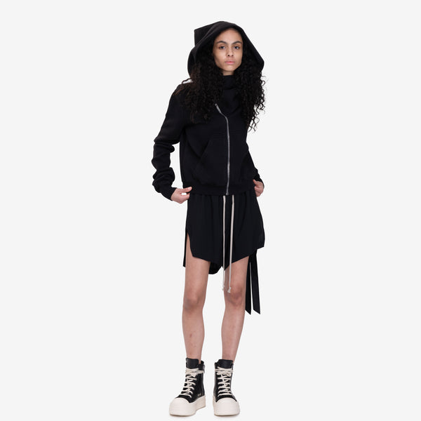 Womens Rick Owens DRKSHDW Hollywood Mountain Zip Hoody in Black