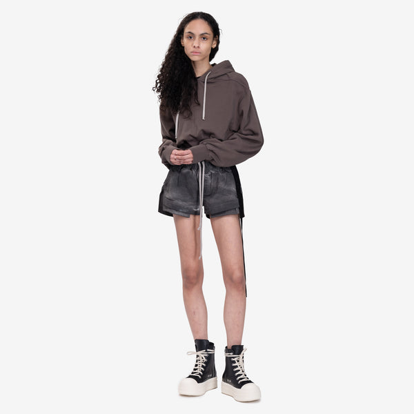 Womens Rick Owens DRKSHDW Porterville Tatlin Hoody in Dust