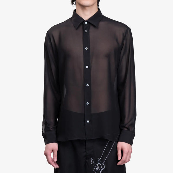 AMI PARIS Mens Classic Shirt in Black