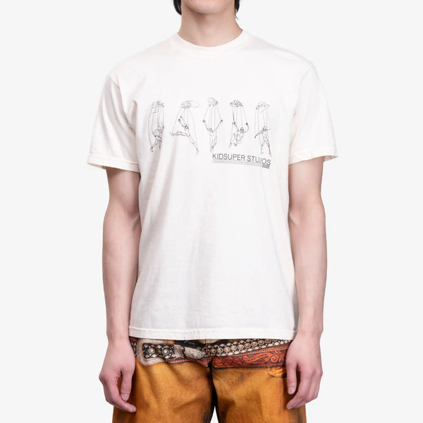 Kidsuper Mens String Puppet T-Shirt in Cream