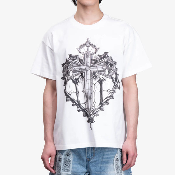 Who Decides War Mens Sacred Cloud T-Shirt in Cloud