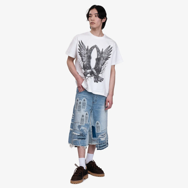 Who Decides War Mens Soaring Window T-Shirt in Cloud