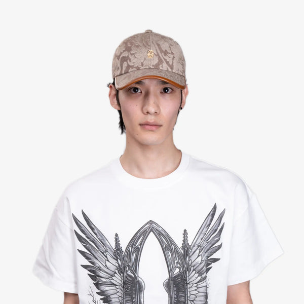 Drôle de Monsieur Unisex La Casquette Jacquard in Beige