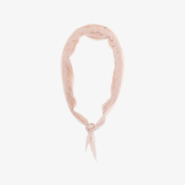 AMI Paris Unisex Plisse Pleated Scarf in Ginger