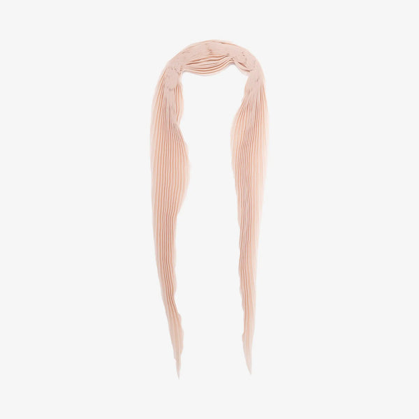 AMI Paris Unisex Plisse Pleated Scarf in Ginger