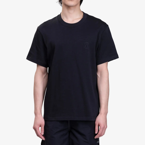 AMI PARIS Mens Ami de Coeur T-Shirt in Black
