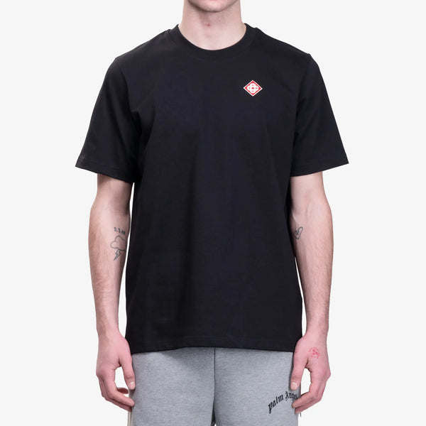 Casablanca Paris Mens Diamond Logo Patch T-Shirt in Black