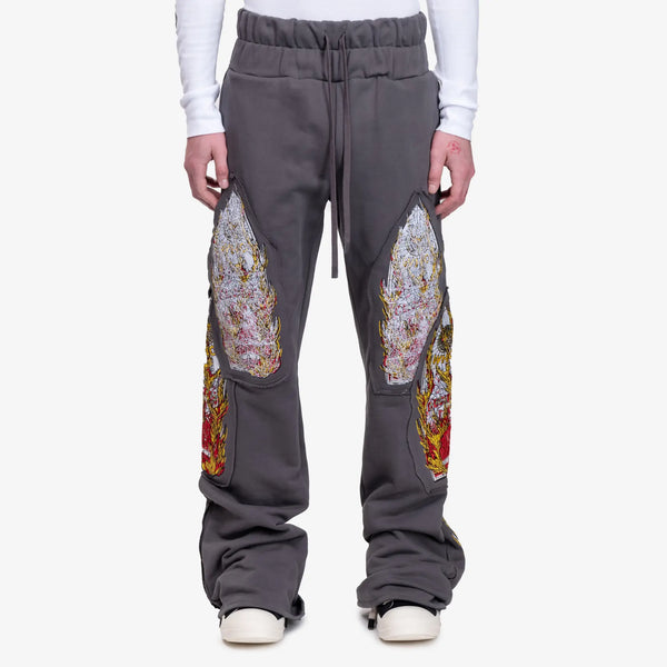 Triple Flame Glass Sweatpants
