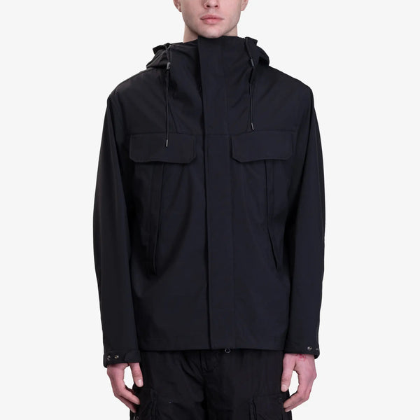 C.P. Company Mens Shell-R Goggle Double Pocket Jacket in Black
