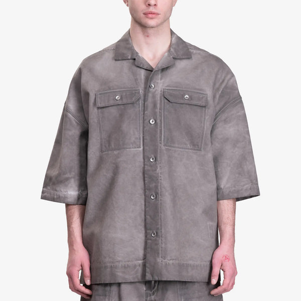 Rick Owens DRKSHDW Mens Magnum Tommy Shirt in Dust