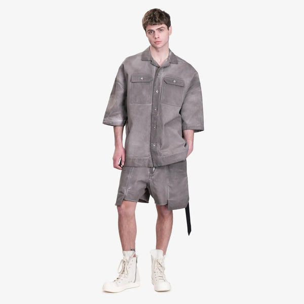 Rick Owens DRKSHDW Mens Stefan Cargo Shorts in Dust