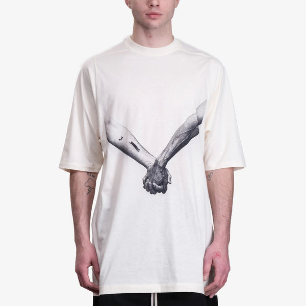 Rick Owens Jumbo T-Shirt in Natural