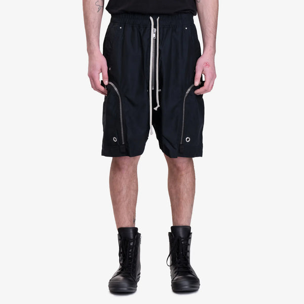 Rick Owens DRKSHDW Mens SS25 Hollywood Bauhaus Shorts in Black