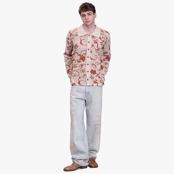 Maison Margiela MM6 Mens Distressed Jeans in Light Blue