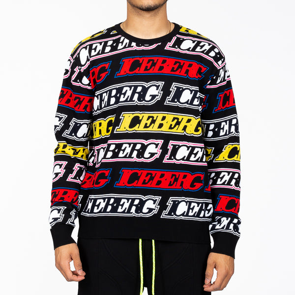 Iceberg Mens Iceberg Sweater in Black