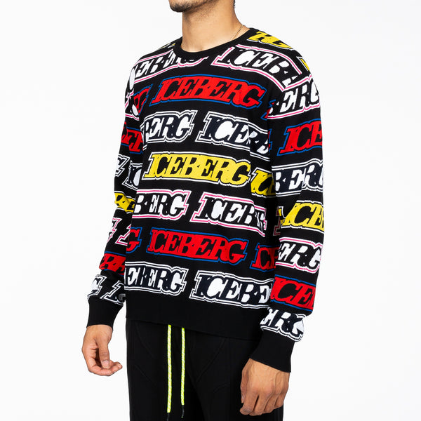 Iceberg Mens Iceberg Sweater in Black
