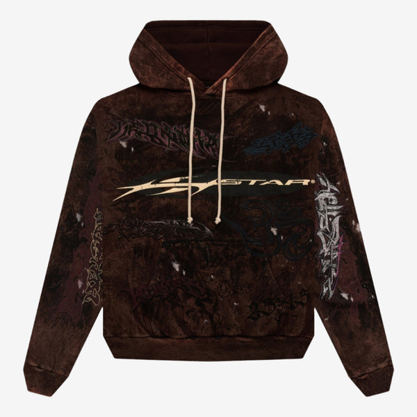 Capsule 11 - HELLSTAR Mens Hellstar Hoodie in Brown