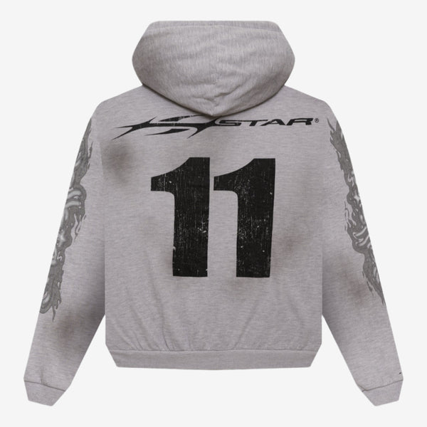 HCapsule 11 - ELLSTAR Mens Yoga Hoodie in Grey